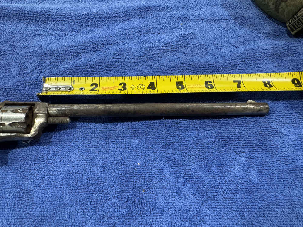 REVOLVER - RUSTY - INOPERABLE - 7-INCH BBL MAYBE GOOD FOR PARTS 22LR (J-04)-img-11
