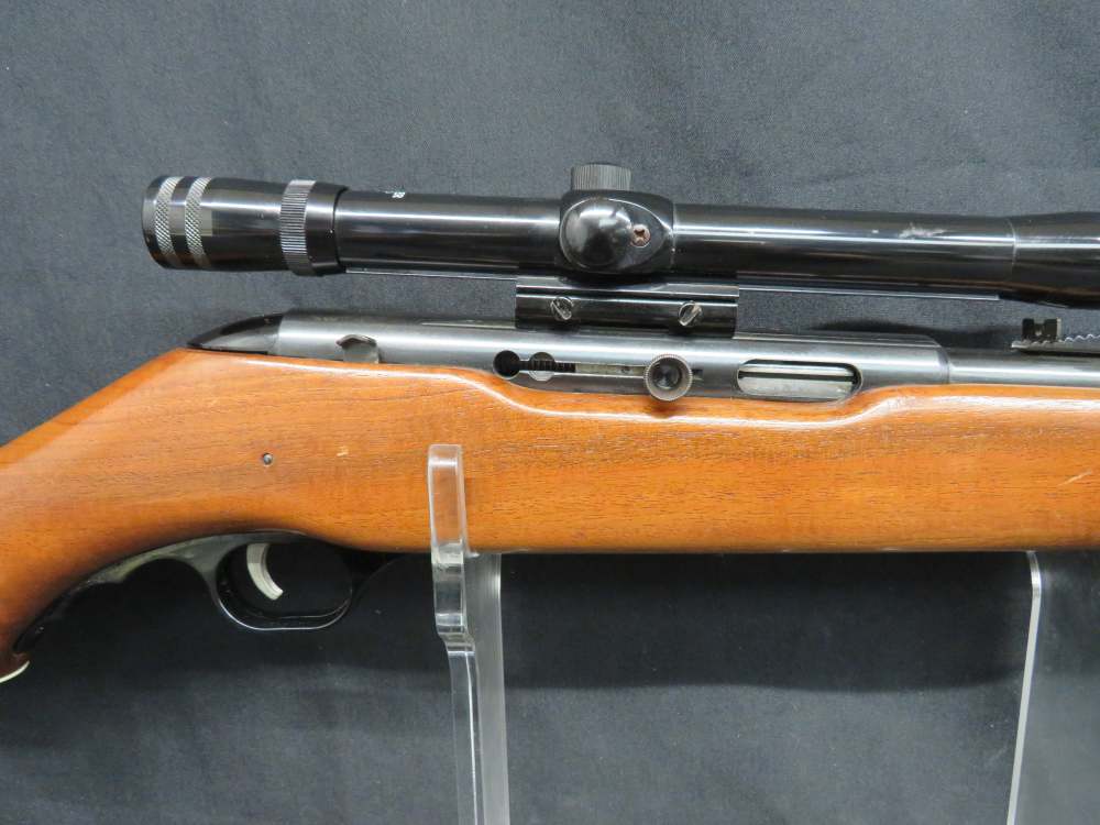 O.F. MOSSBERG MODEL 351CB .22 LR MOSSBERG W/ 4X20 SCOPE PENNY! MFG: 1969!-img-2