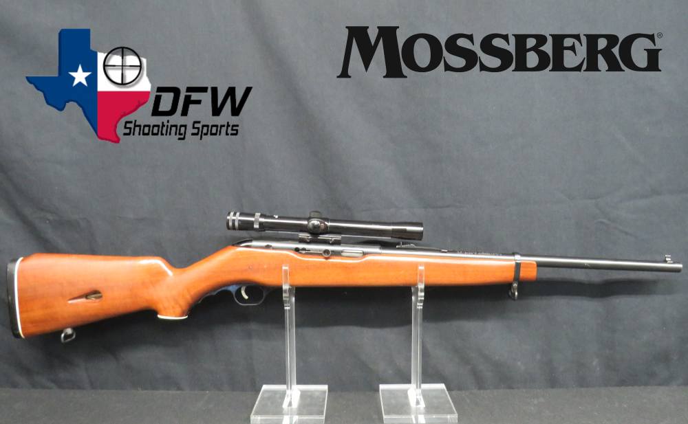 O.F. MOSSBERG MODEL 351CB .22 LR MOSSBERG W/ 4X20 SCOPE PENNY! MFG: 1969!-img-0