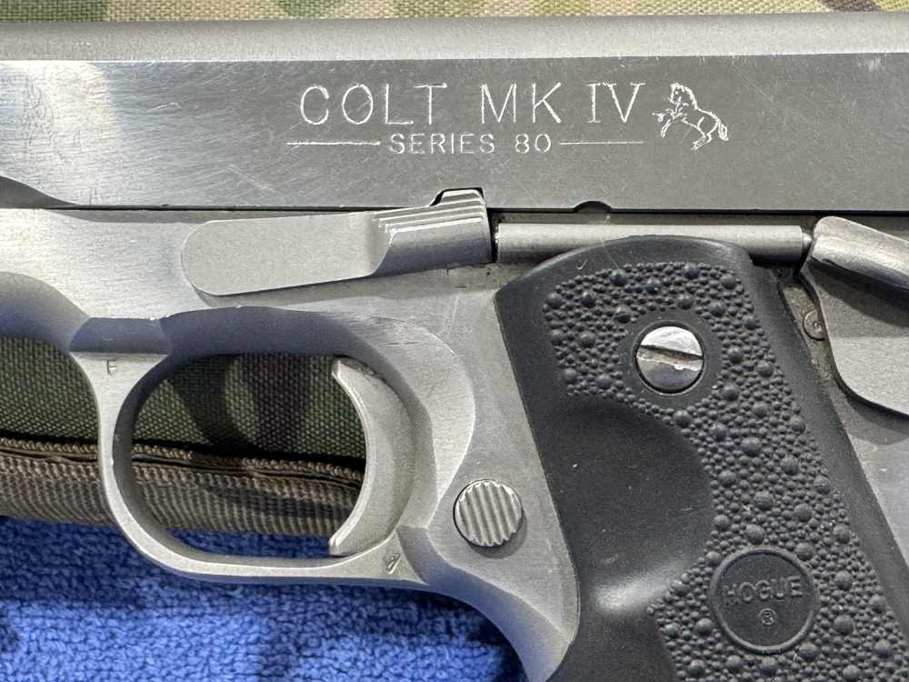 COLT MK IV SERIES 80 STAINLESS - 45 ACP - CLEAN & EXCELLENT CONDITION (J-6)-img-2