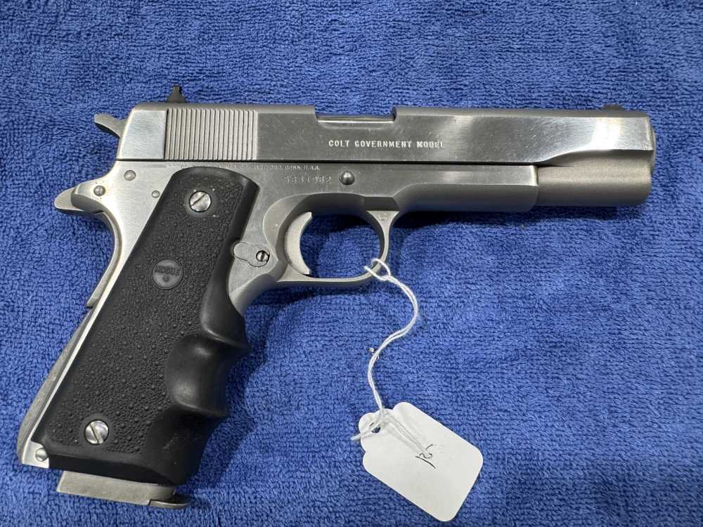 COLT MK IV SERIES 80 STAINLESS - 45 ACP - CLEAN & EXCELLENT CONDITION (J-6)-img-0