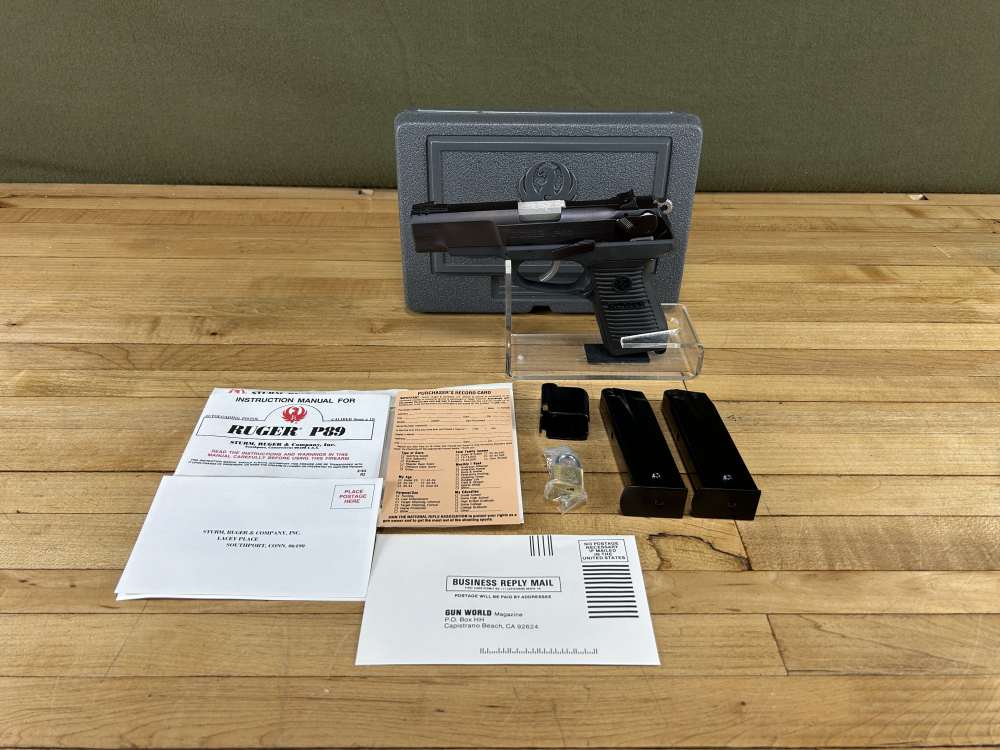 Ruger P89 Semi Auto Pistol 9MM Used + OEM Box 2 Mags 9x19 MM 4.5" Brl 1993-img-0
