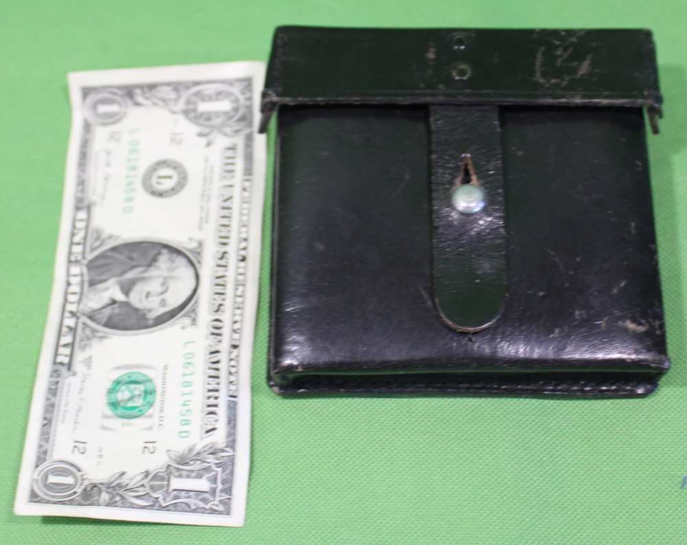 German WWII Waffen SS Leather Pistol Clip Pouch AH-img-6