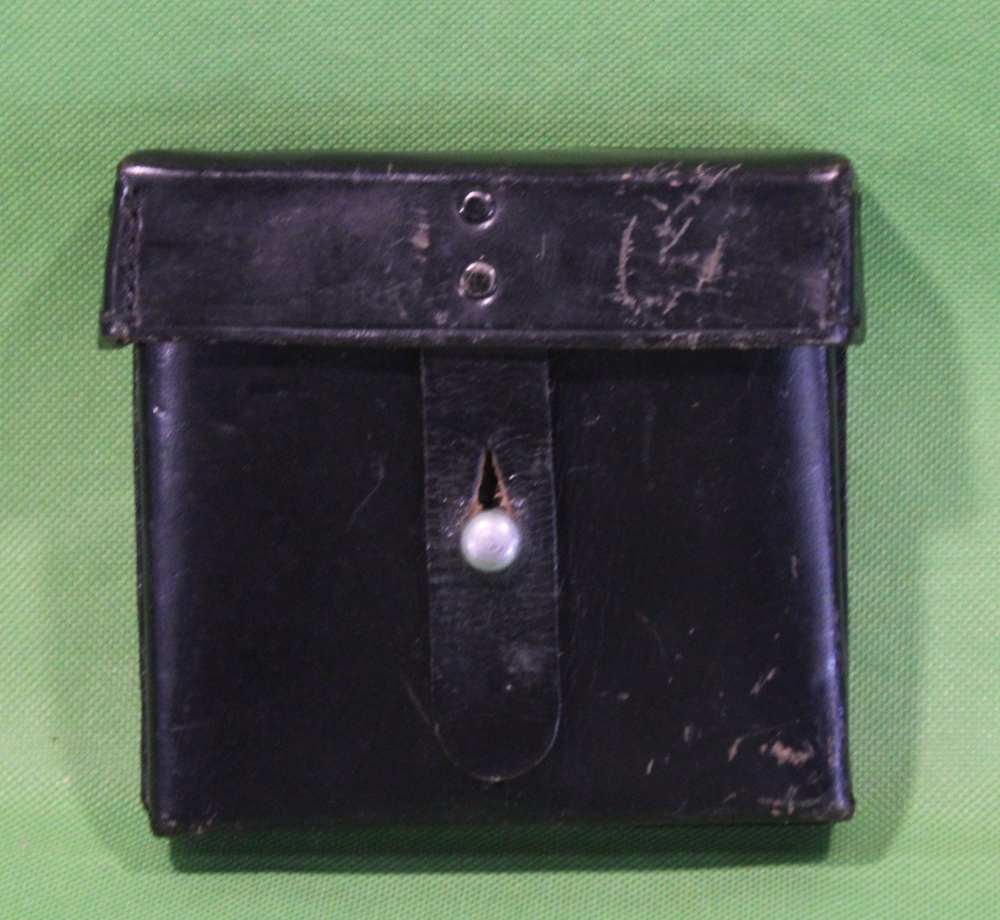 German WWII Waffen SS Leather Pistol Clip Pouch AH-img-0
