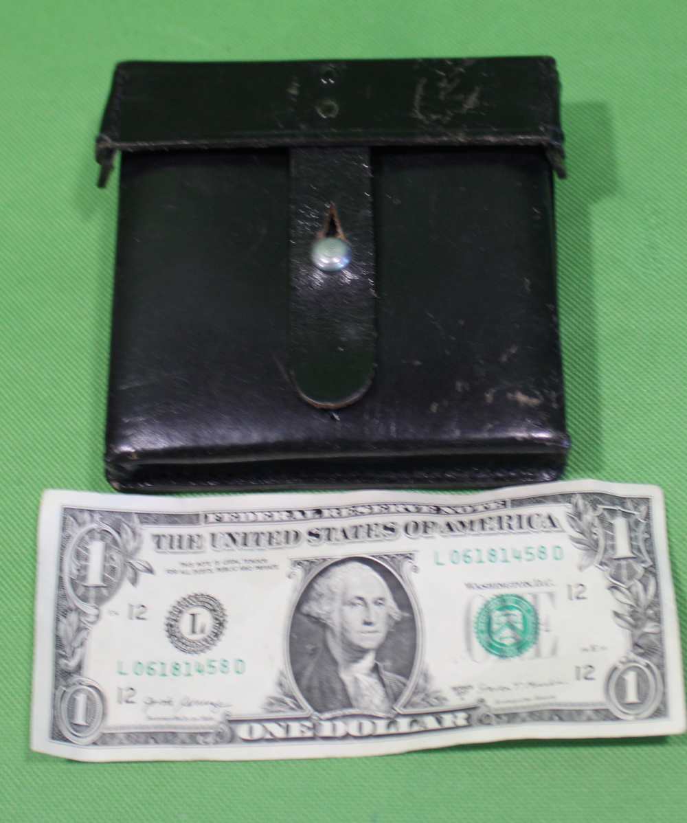German WWII Waffen SS Leather Pistol Clip Pouch AH-img-7