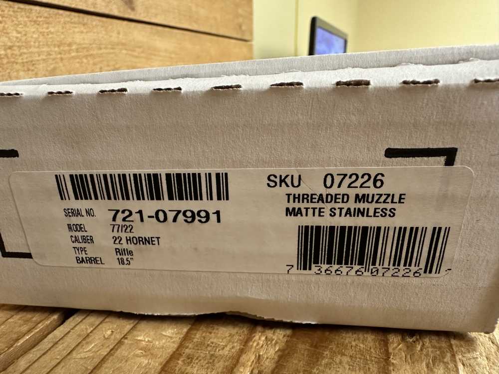 Ruger M77/22 .22 Hornet 18.5" BBL threaded -img-5