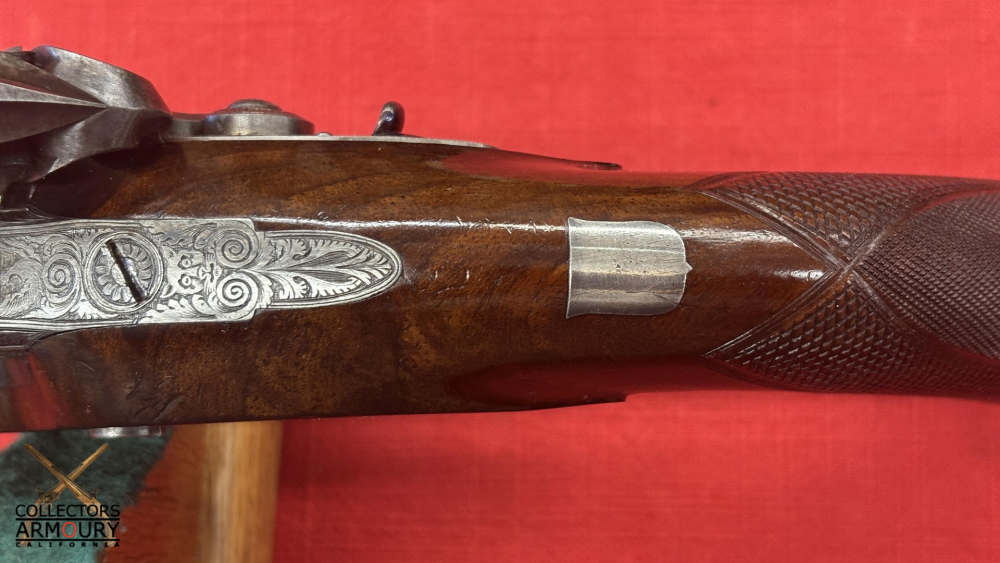 Cased Set Of Large Bore Scottish Flintlock Officer’s Pistols By Daniel Ross-img-42