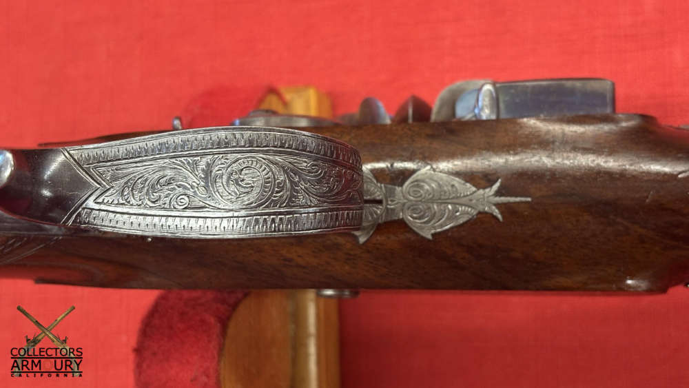 Cased Set Of Large Bore Scottish Flintlock Officer’s Pistols By Daniel Ross-img-28