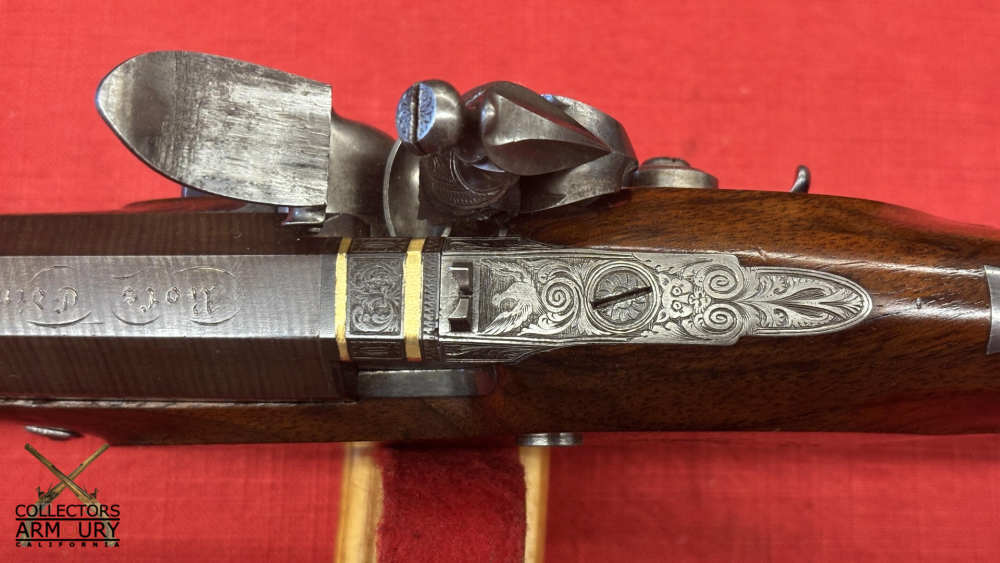 Cased Set Of Large Bore Scottish Flintlock Officer’s Pistols By Daniel Ross-img-22