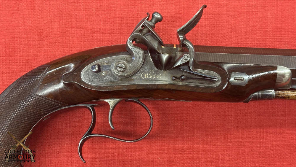 Cased Set Of Large Bore Scottish Flintlock Officer’s Pistols By Daniel Ross-img-33