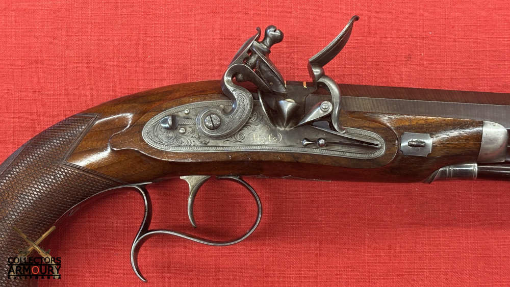 Cased Set Of Large Bore Scottish Flintlock Officer’s Pistols By Daniel Ross-img-12