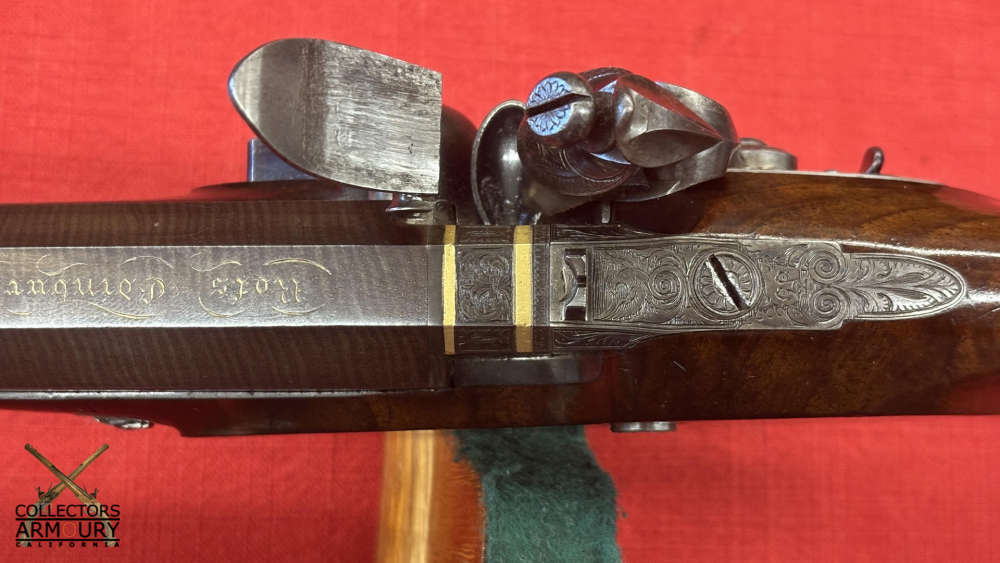 Cased Set Of Large Bore Scottish Flintlock Officer’s Pistols By Daniel Ross-img-43