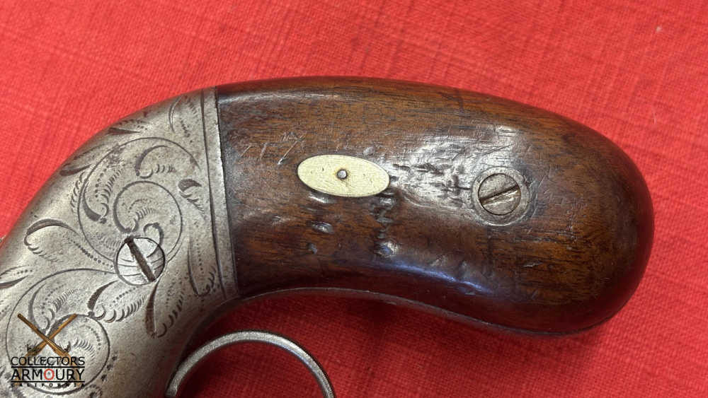 Cased Allen & Thurber “Dragoon” Model Percussion Pepperbox Revolver c. 1837-img-11