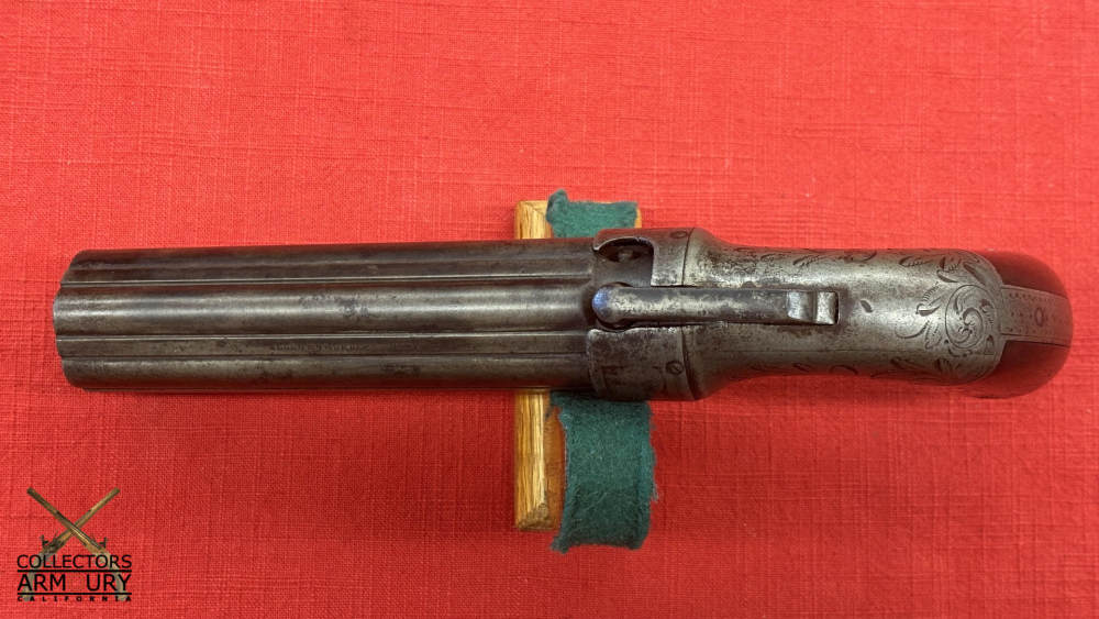 Cased Allen & Thurber “Dragoon” Model Percussion Pepperbox Revolver c. 1837-img-6