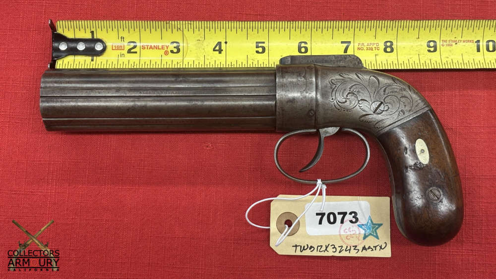 Cased Allen & Thurber “Dragoon” Model Percussion Pepperbox Revolver c. 1837-img-24
