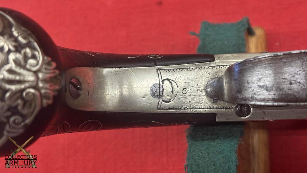 Large White Brass Long Barrel English Flintlock Boxlock Pistol By Ketland-img-19