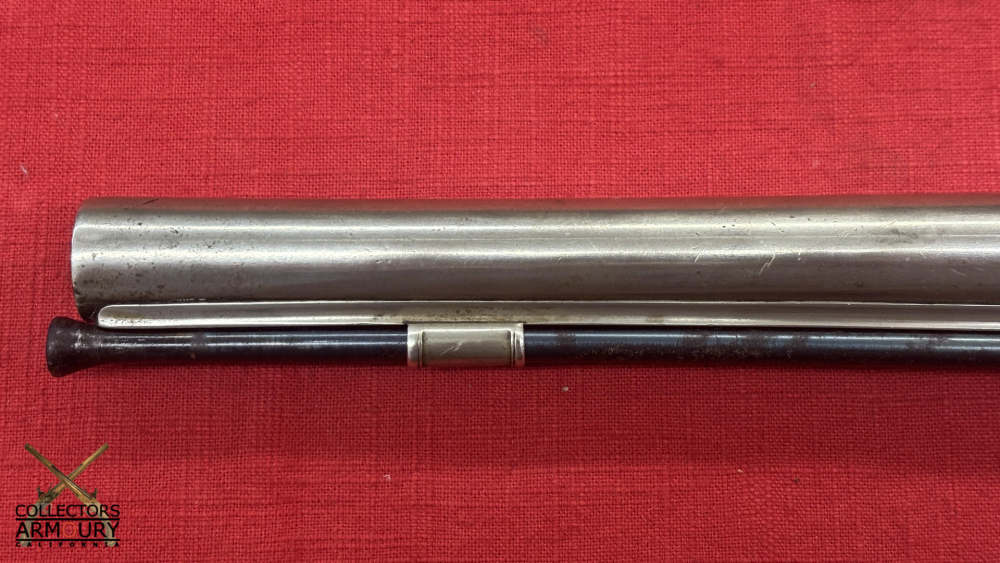 Large White Brass Long Barrel English Flintlock Boxlock Pistol By Ketland-img-9