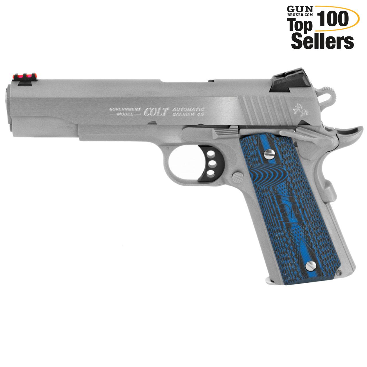 COLT 1911 Competition .45 ACP 5in 8rd Stainless Semi-Automatic Pistol-img-0