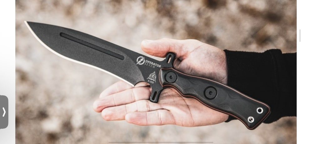 TOPS Operator 7 Blackout Edition Classic American “fighting” knife OP7-02-img-5