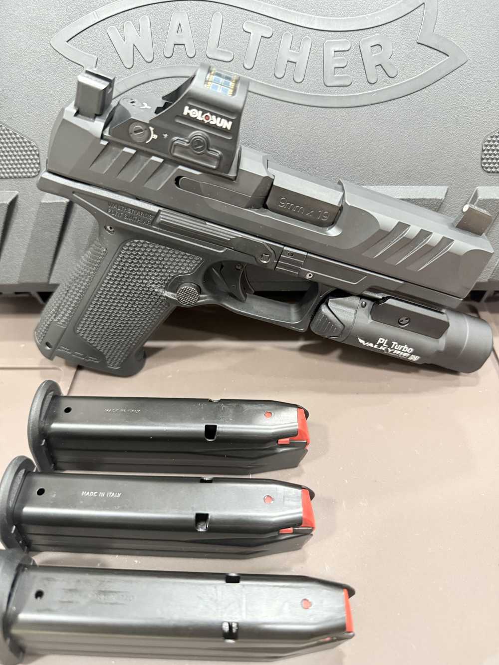 NEW Never fired Walther PDP F-Series 4" Holosun 507C Olight DPM Tri + 3 mag-img-1