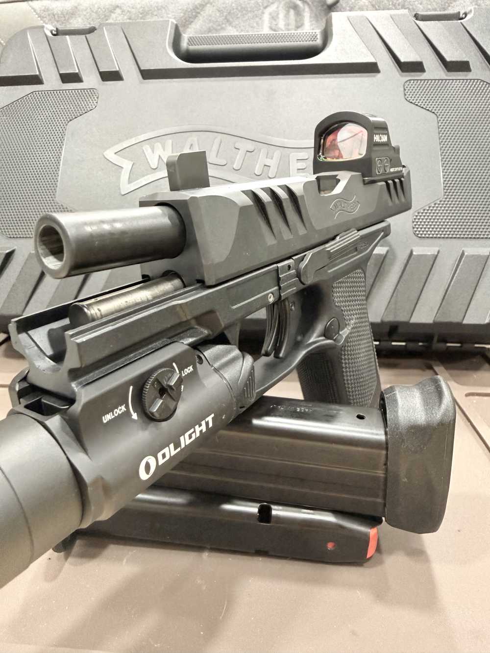 NEW Never fired Walther PDP F-Series 4" Holosun 507C Olight DPM Tri + 3 mag-img-7