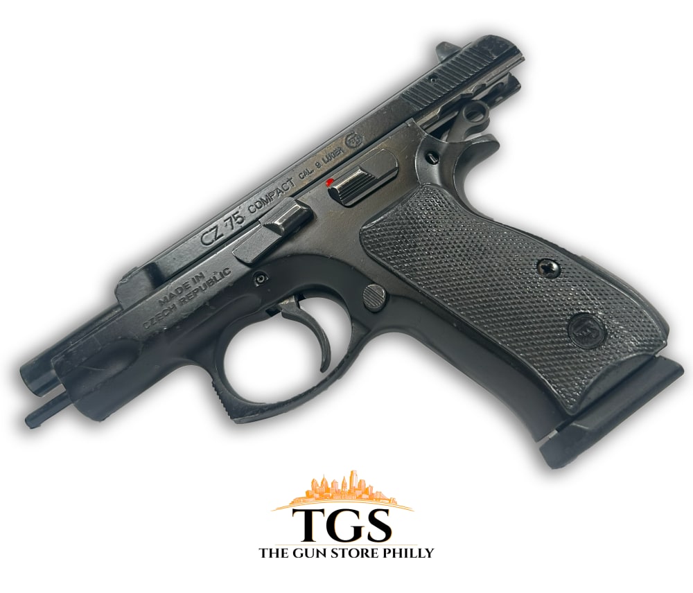 CZ 75 Compact 9mm 3.7 Inch All Steel SA/DA Black Surplus Used Surplus Wear-img-3
