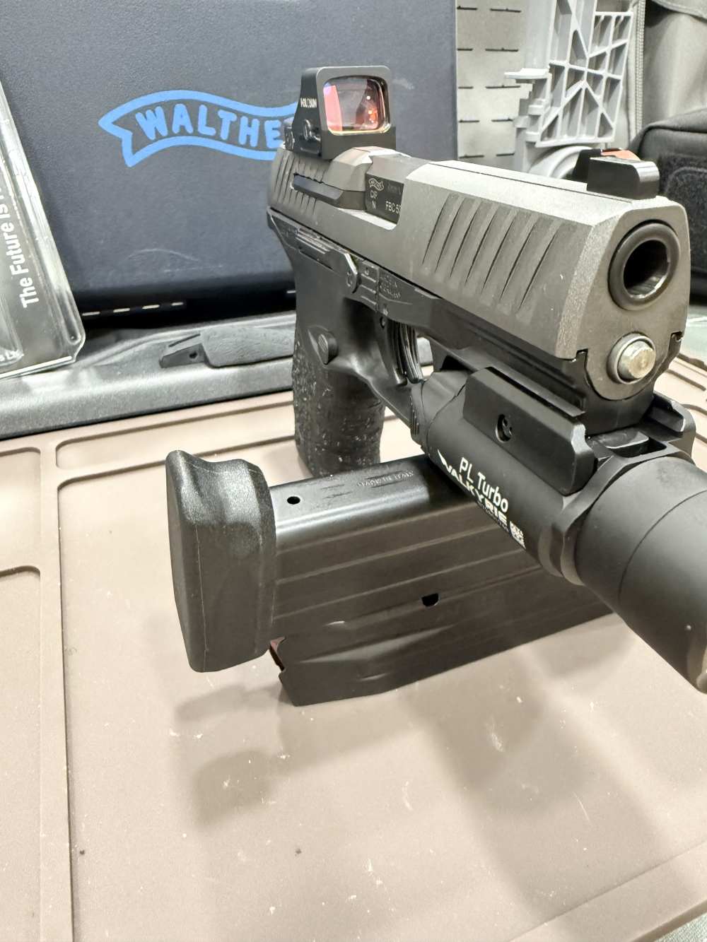 Walther PPQ-M2 Grey Cerakote Optic-Cut Holosun 507K Olight DPM Night Sights-img-5