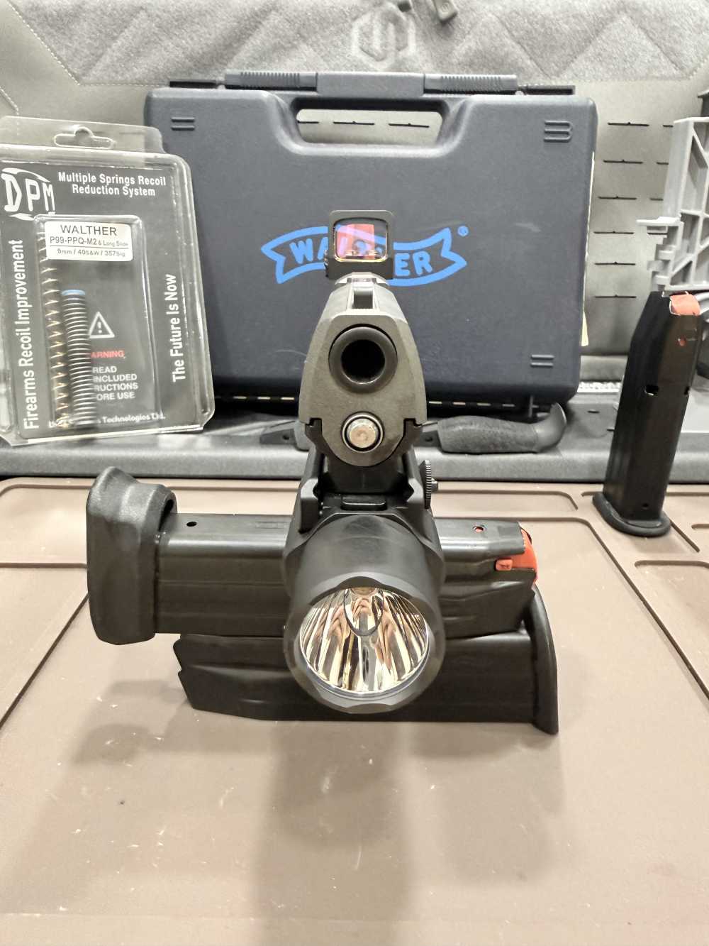 Walther PPQ-M2 Grey Cerakote Optic-Cut Holosun 507K Olight DPM Night Sights-img-2
