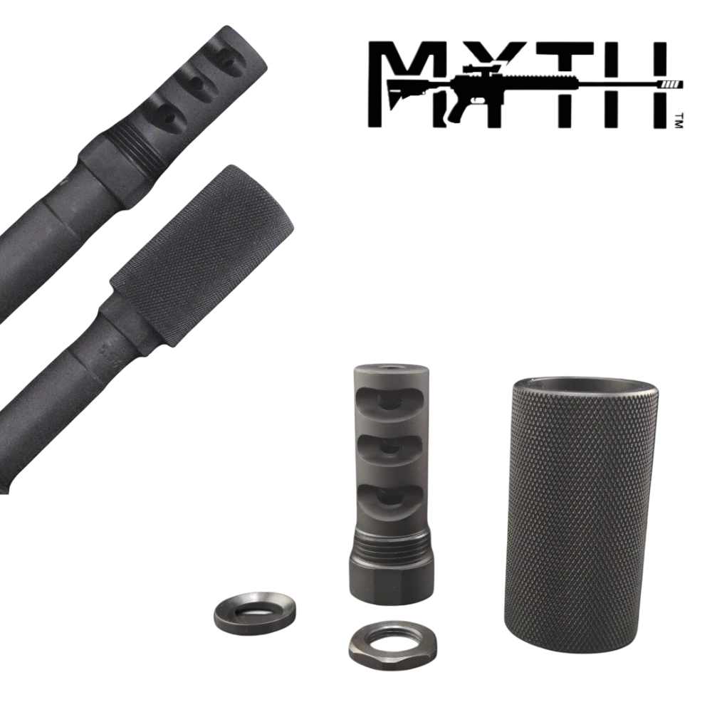 Sound Redirect Double AR15 Muzzle Brake Flash Hider 1/2x28 5.56 .223 Black-img-0