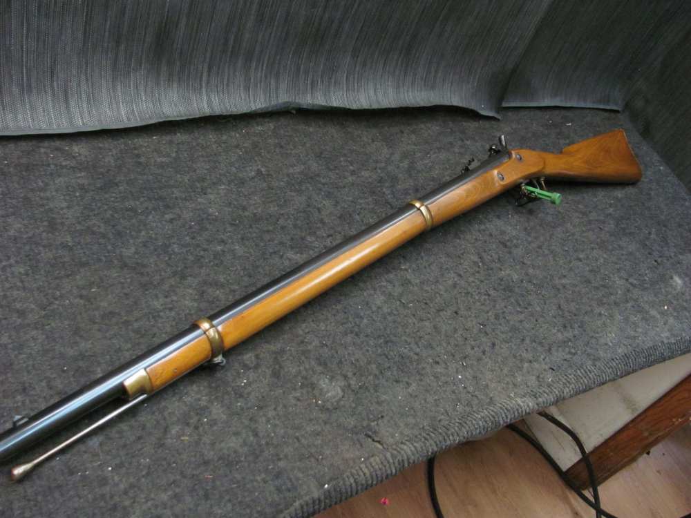 Vintage 1970's NAVY ARMS  CIVIL WAR REMINGTON 1863 ZOUAVE RIFLE 58 FREE -img-0