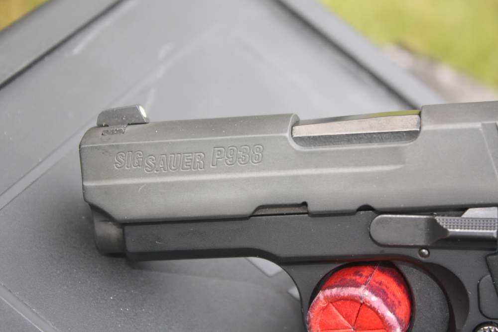 Sig P938 BRG 9mm Tritium sights/laser w/box papers, etc. NICE!-img-2