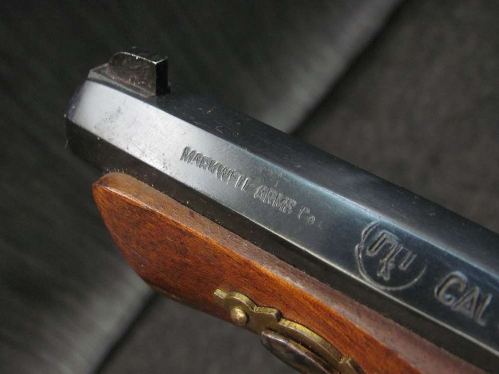 Vintage MARKWELL 41 Percussion Derringer - Beautiful Color Case- & Patina-img-10