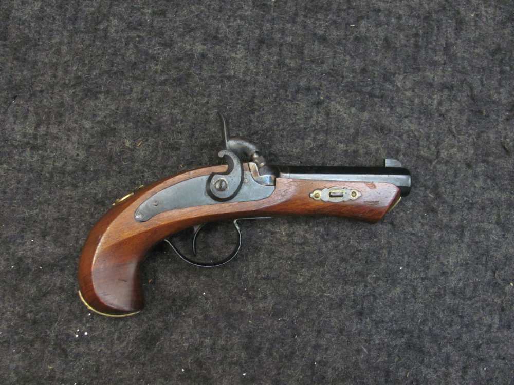 Vintage MARKWELL 41 Percussion Derringer - Beautiful Color Case- & Patina-img-11