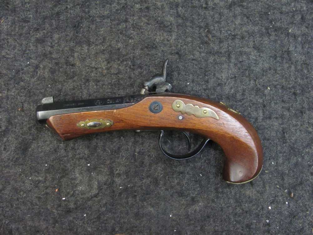Vintage MARKWELL 41 Percussion Derringer - Beautiful Color Case- & Patina-img-20