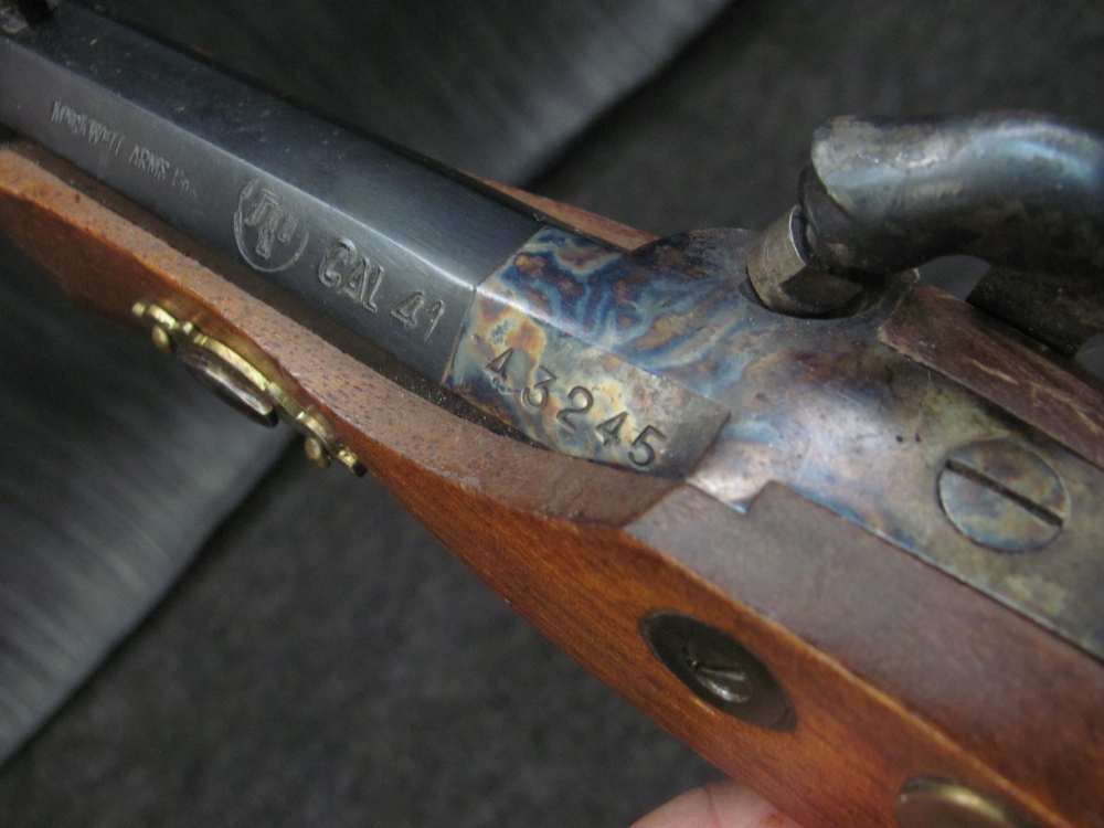 Vintage MARKWELL 41 Percussion Derringer - Beautiful Color Case- & Patina-img-9