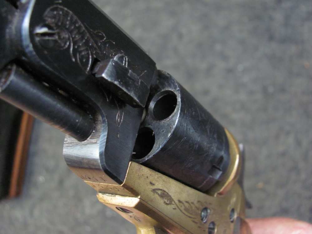 Vintage 1970's Engraved  Colt Pocket 31 Percussion FIE Italian -img-12