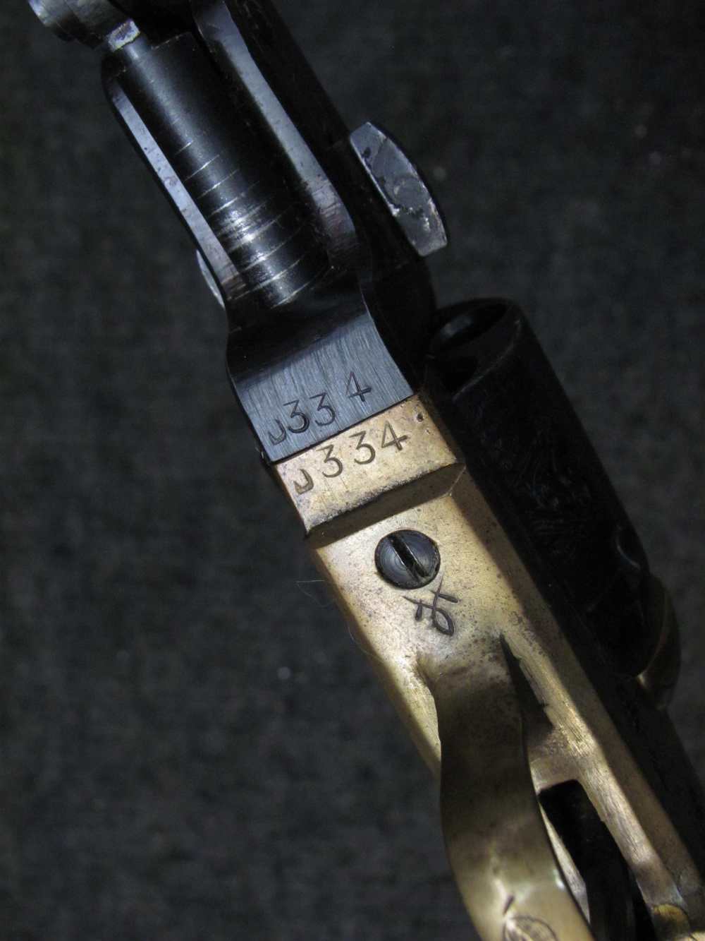 Vintage 1970's Engraved  Colt Pocket 31 Percussion FIE Italian -img-3