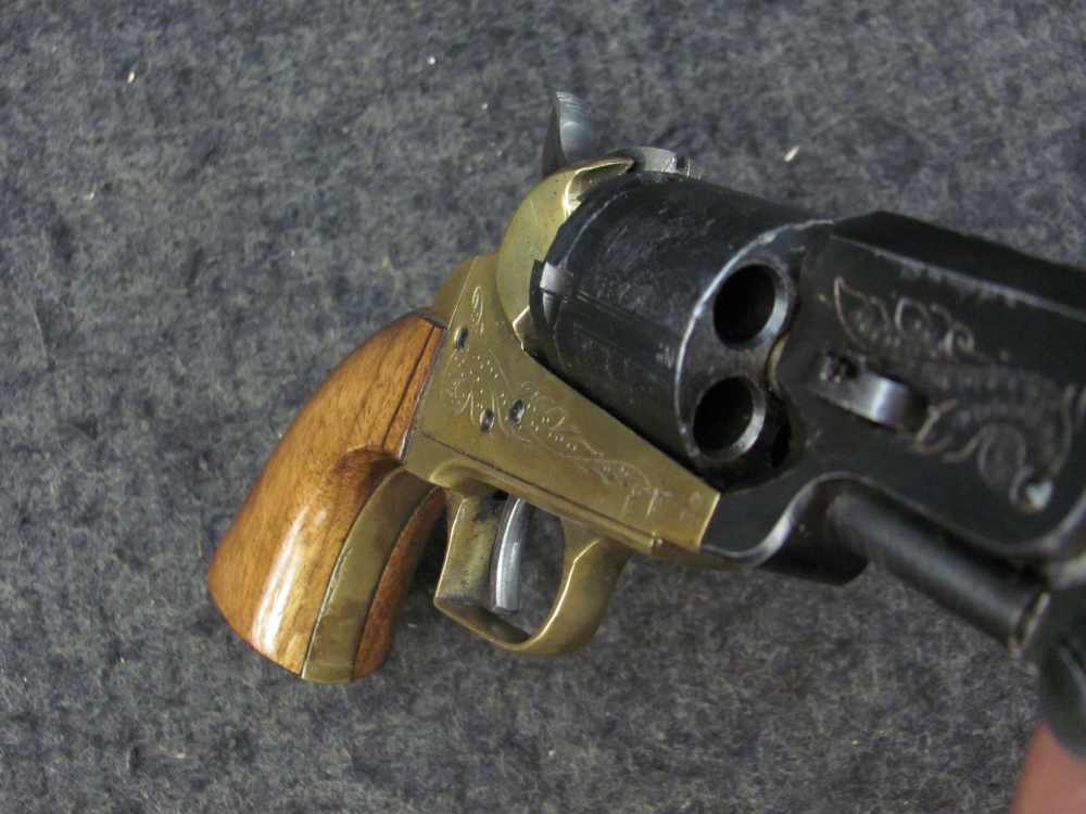Vintage 1970's Engraved  Colt Pocket 31 Percussion FIE Italian -img-28