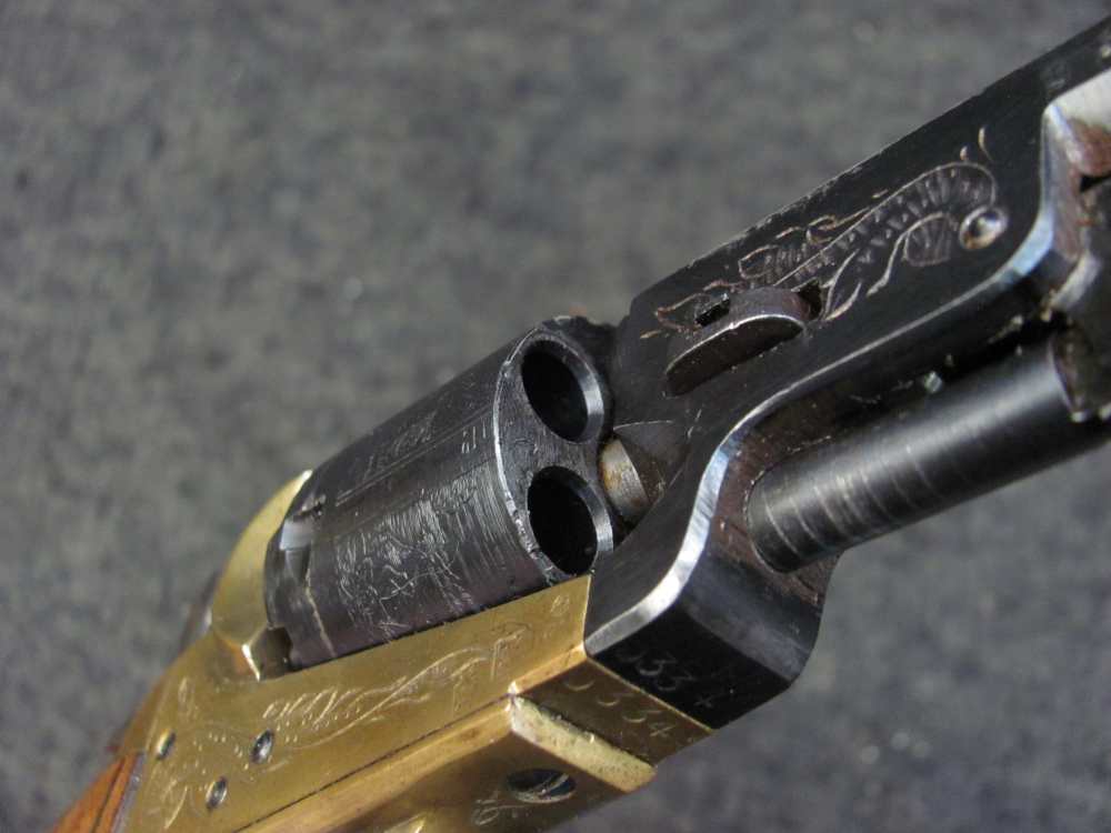Vintage 1970's Engraved  Colt Pocket 31 Percussion FIE Italian -img-11