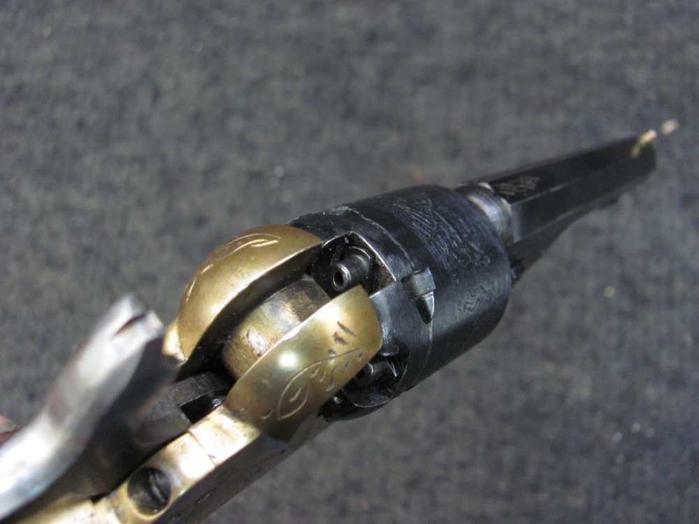 Vintage 1970's Engraved  Colt Pocket 31 Percussion FIE Italian -img-10