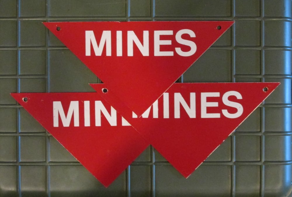 Original Vietnam era mine signs-img-0