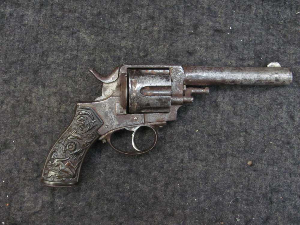 Frontier Army Belgian Large Frame Revolver Winchester .44-40 1880's GREAT -img-18
