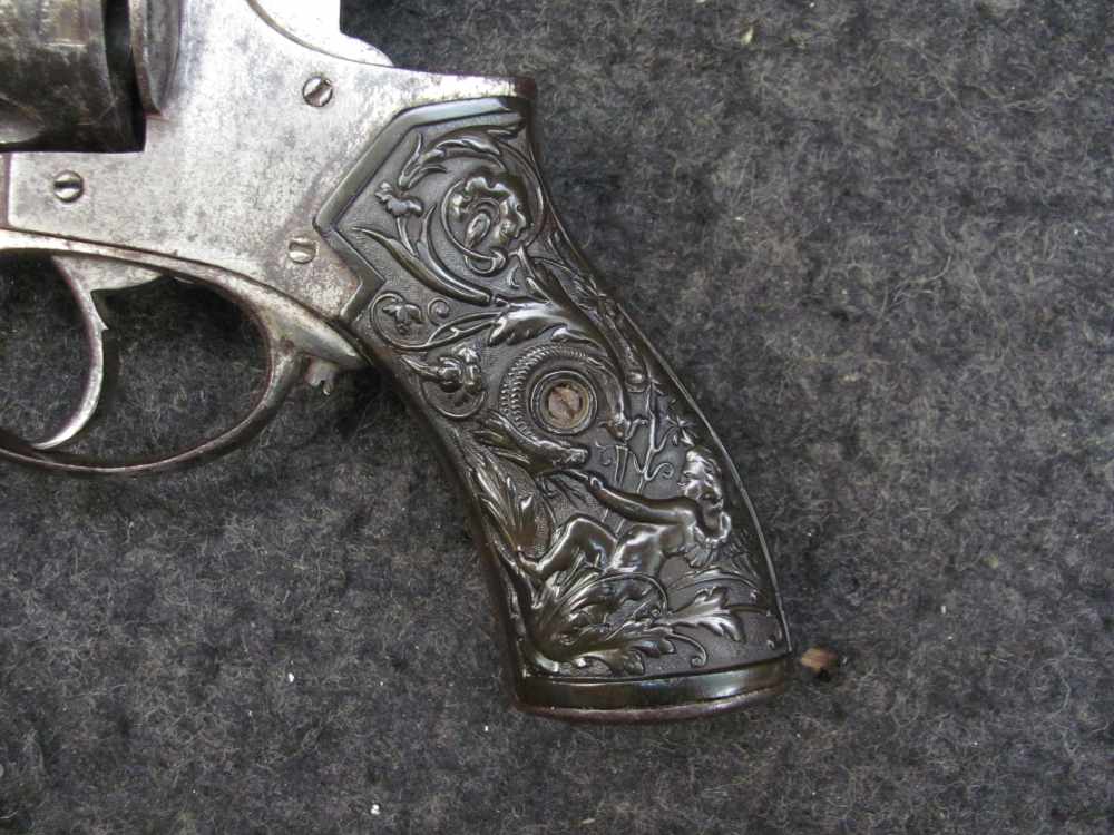 Frontier Army Belgian Large Frame Revolver Winchester .44-40 1880's GREAT -img-5