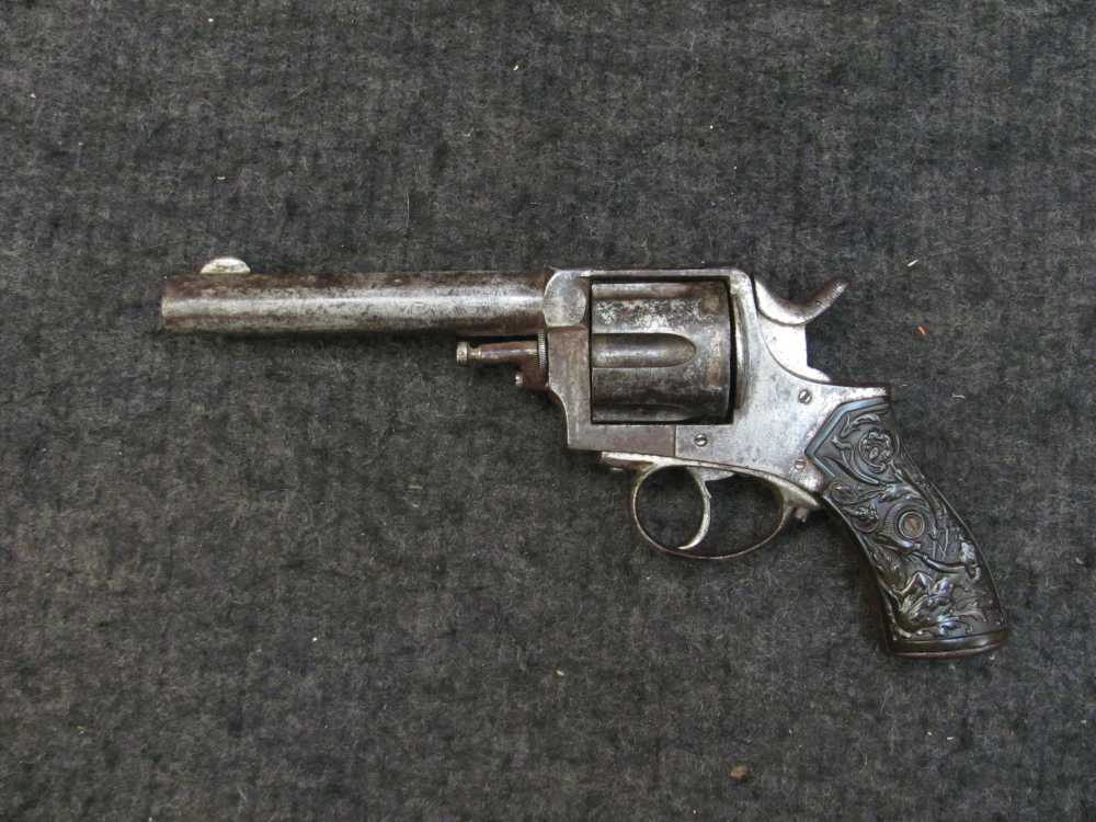 Frontier Army Belgian Large Frame Revolver Winchester .44-40 1880's GREAT -img-0