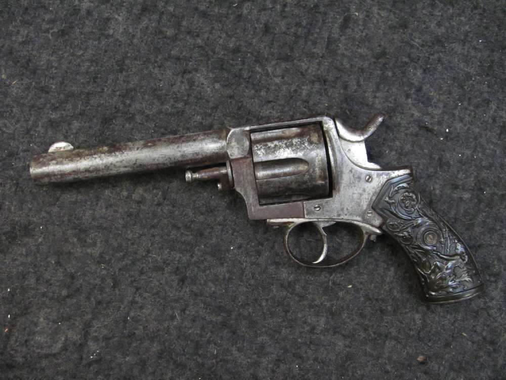 Frontier Army Belgian Large Frame Revolver Winchester .44-40 1880's GREAT -img-16