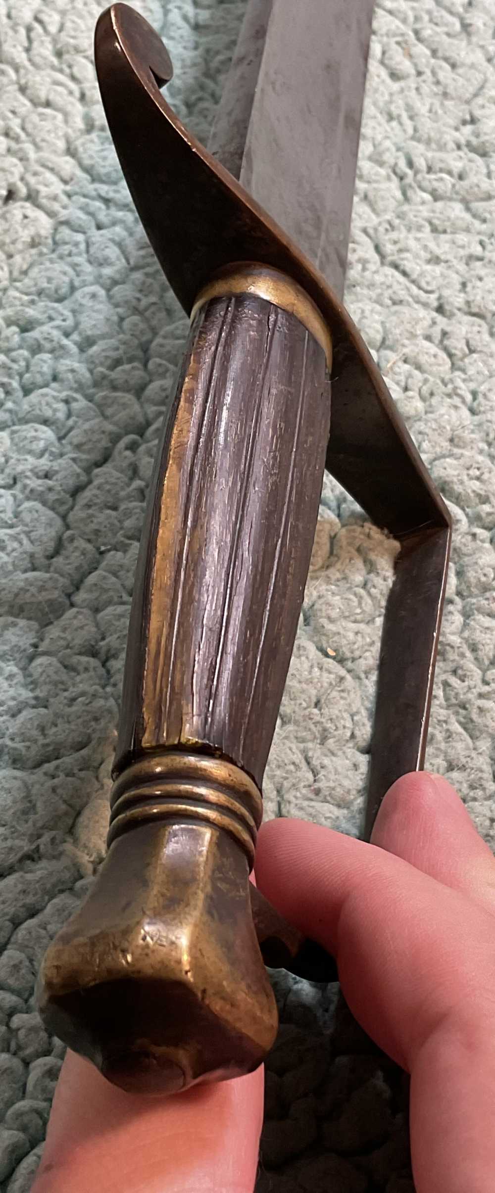 Revolutionary War Saber Sword Engraved W Early “Frog Legged” Eagle Crest -img-23