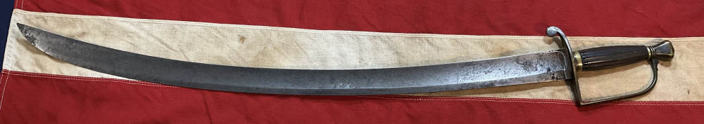 Revolutionary War Saber Sword Engraved W Early “Frog Legged” Eagle Crest -img-0