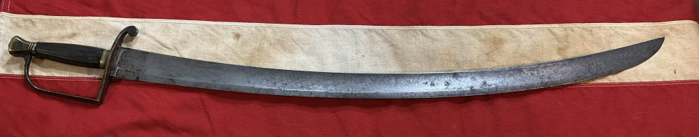 Revolutionary War Saber Sword Engraved W Early “Frog Legged” Eagle Crest -img-1