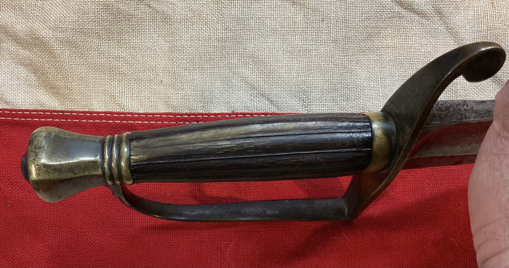Revolutionary War Saber Sword Engraved W Early “Frog Legged” Eagle Crest -img-2