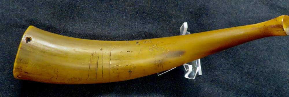  RARE CIVIL WAR–ERA ENGRAVED POWDER HORN – DATED JANUARY 1, 1865 -img-9